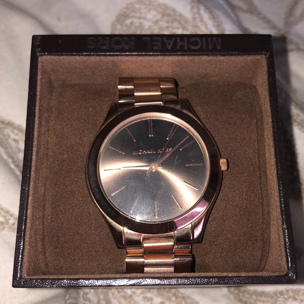Michael Kors rose gold watch